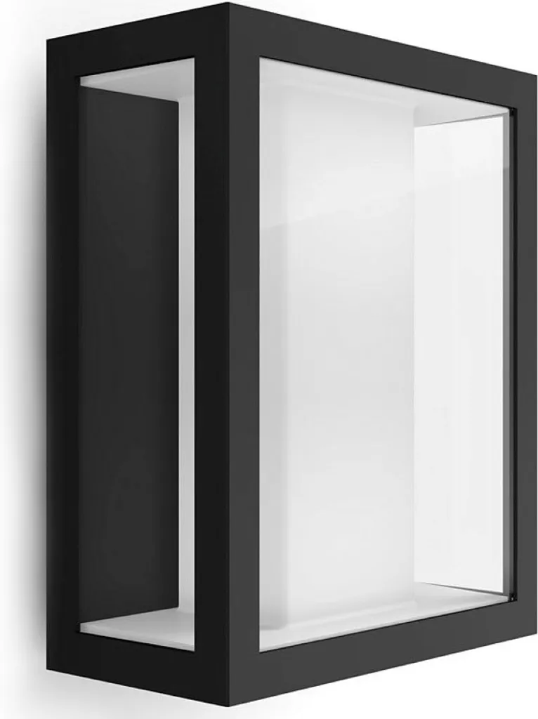 Applique Murale Extérieure Connectée Philips Hue Impress Large Noire RGB