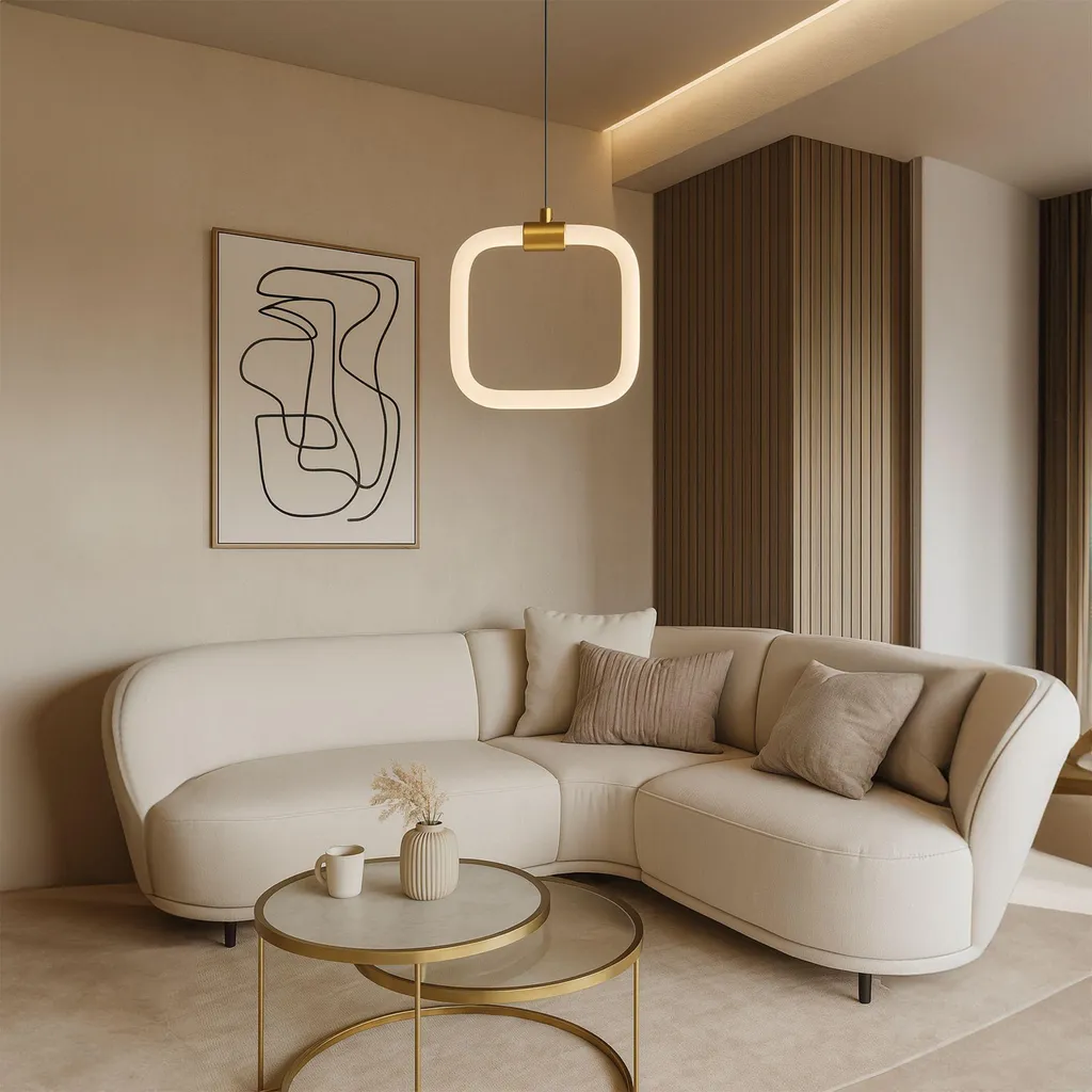 Suspension Toolight LHJ057-CP1 : Solution Éclairage Design Blanc et Or - 3