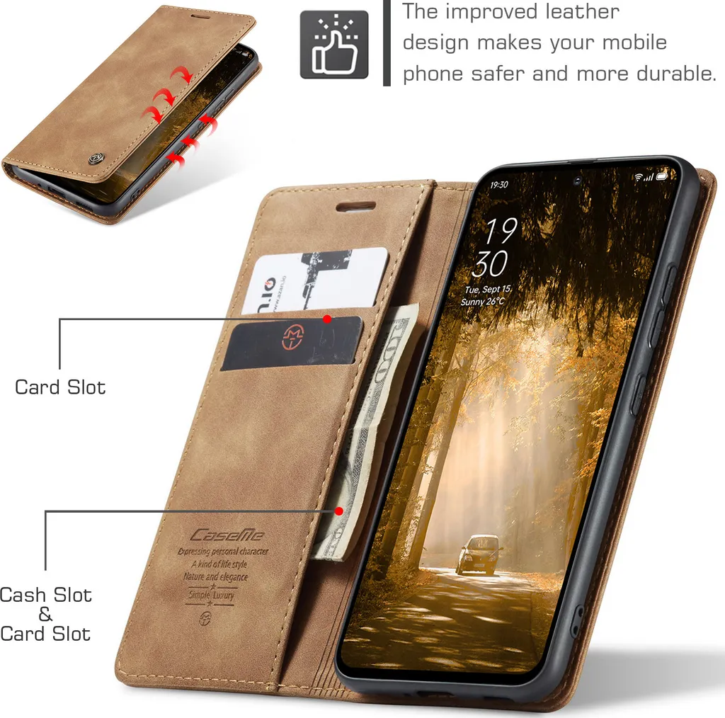 Cover OPPO Reno 12 F/FS 5G E 4G In Pelle PU Gialla, Custodia Sottile Con Ricamo Antiscivolo
