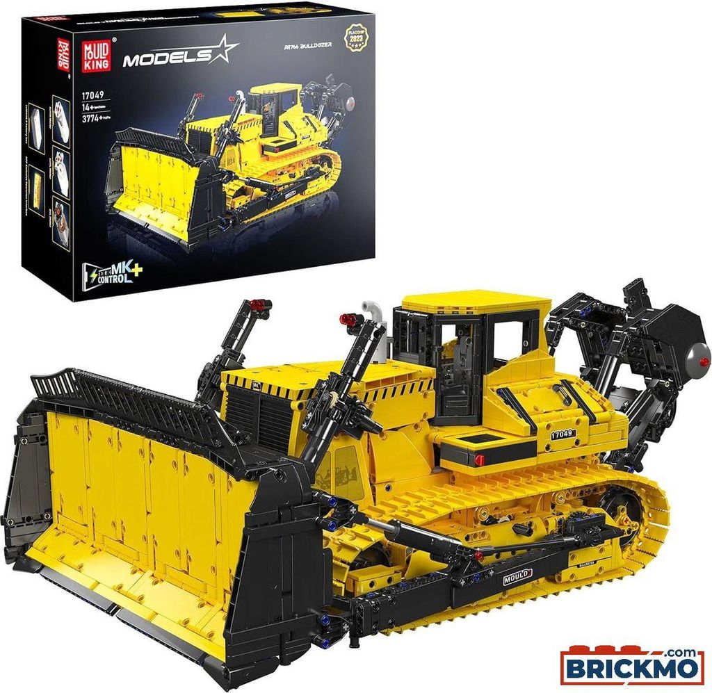 Mould King® 17049 PR766 Bulldozer avec télécommande RC Image du produit 