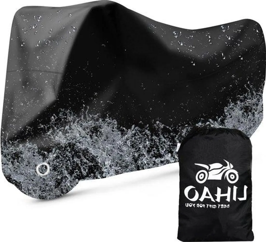 Housse imperméable pour moteur hors-bord noire, protection UV universelle