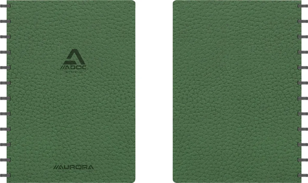 Cahier Aurora 90g Vert Format A4 144 Pages Quadrillé 5x5 mm Pack 10