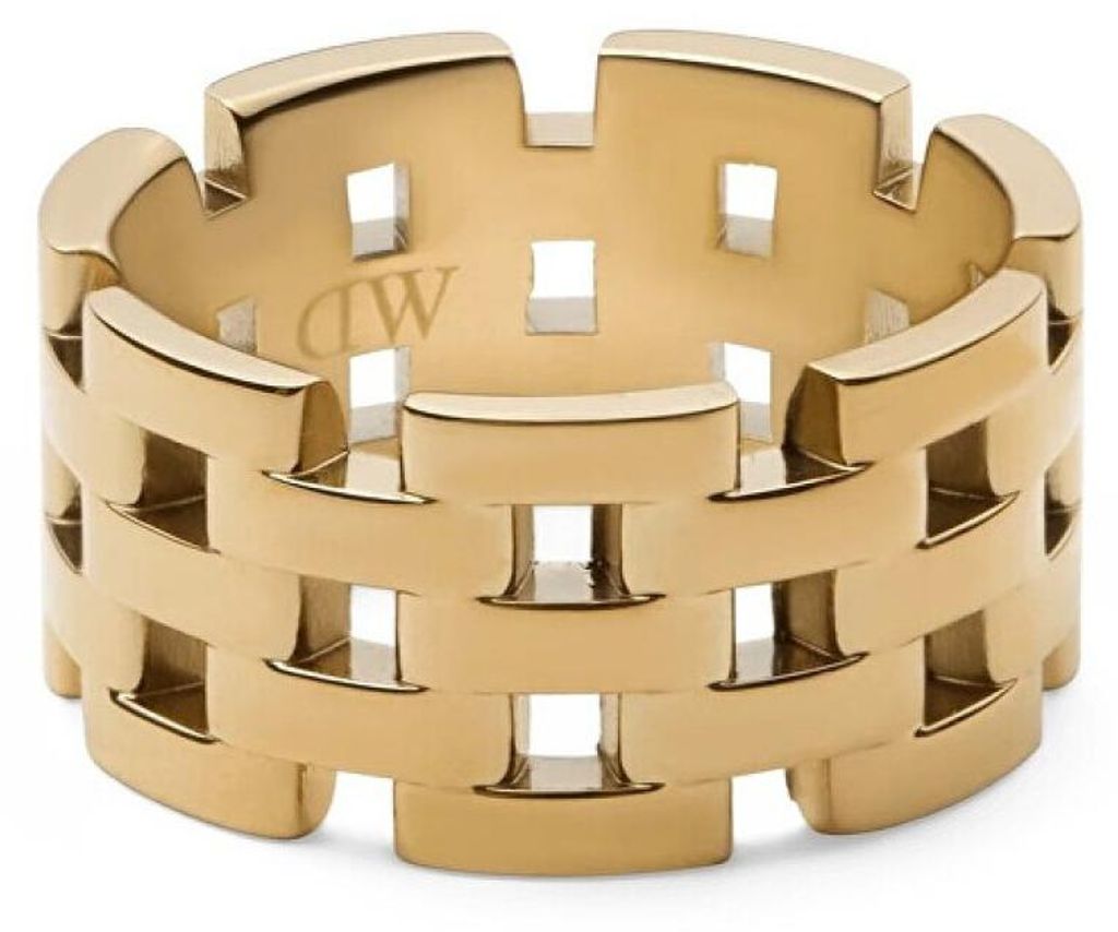 Atemberaubender Ring aus vergoldetem Stahl 5-Link DW0040100 - Schaltung: 58 mm