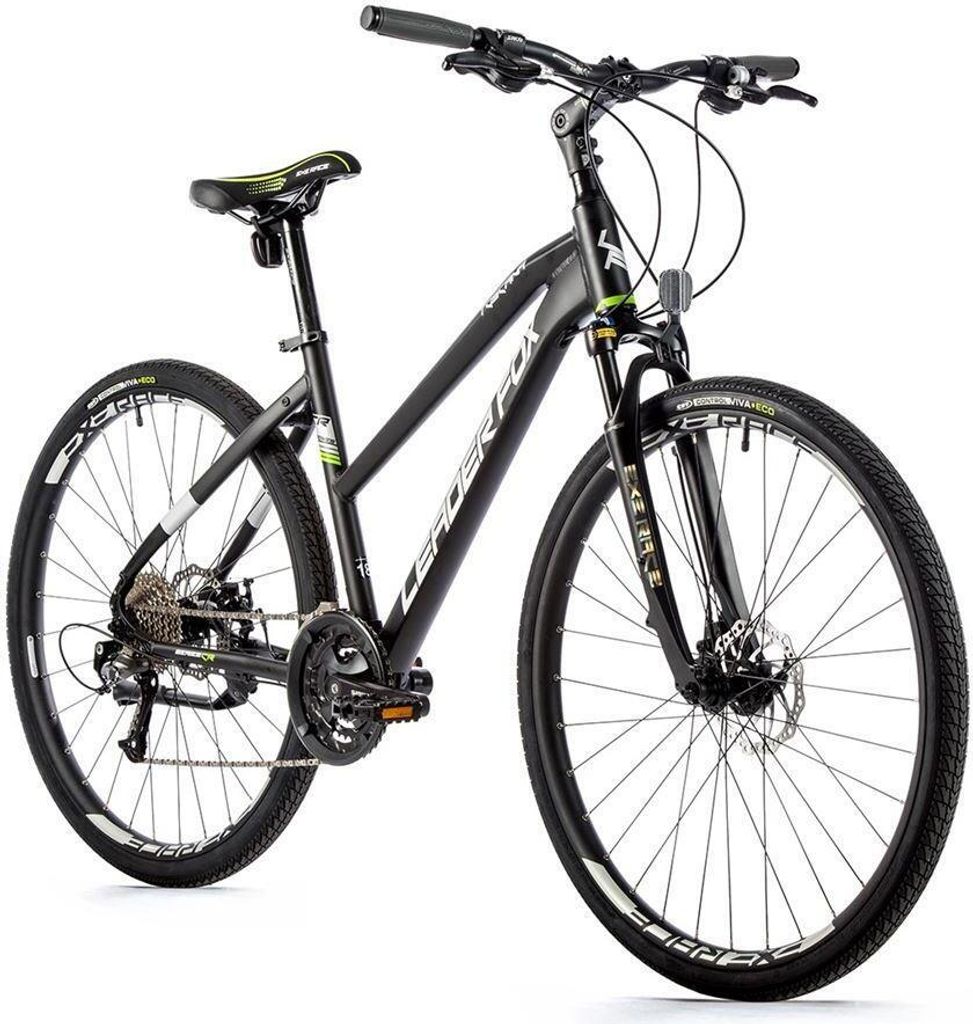 28 Zoll Cross Fahrrad Leader Fox Toscana Lady Shimano 27 Gang Disc schwarz matt