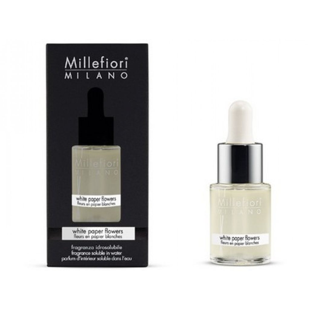 Millefiori Milano Fragrance Soluble in Water White Paper Flowers 15 ml