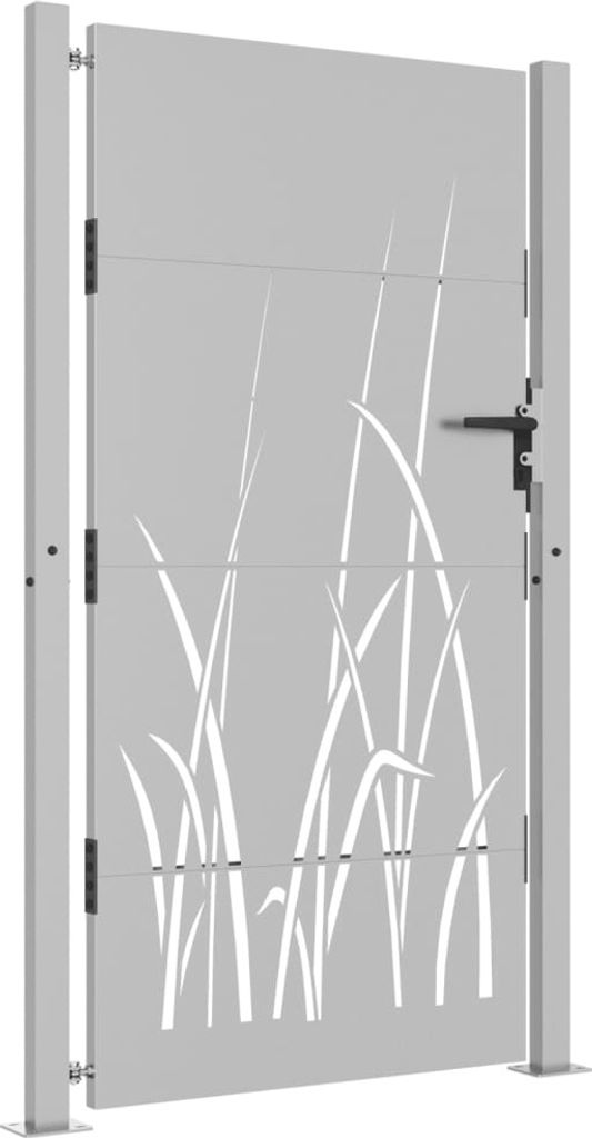 vidaXL Gartentor 100x175 cm Cortenstahl Gras-Design Produktbild 