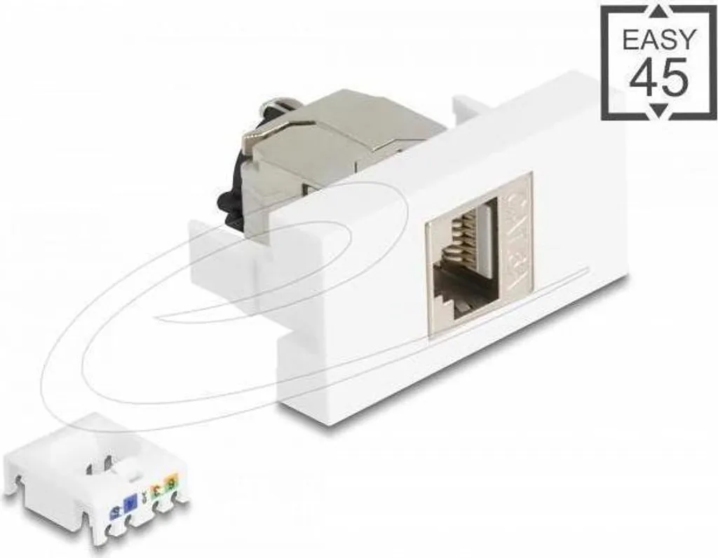 Modulo Delock Easy 45 RJ45 a LSA Cat.6A STP | Presa Rete Professionale - 1