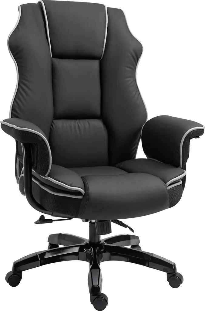 Chaise de bureau pour télétravail Fortuna Lai pivotante en cuir synthétique