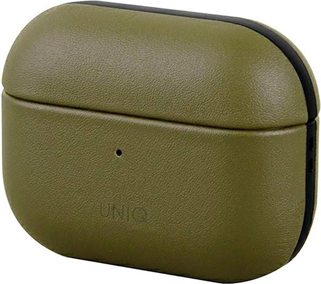 Uniq Etui Terra Airpods in vera pelle Oliwkowy/Olive Immagine del prodotto 