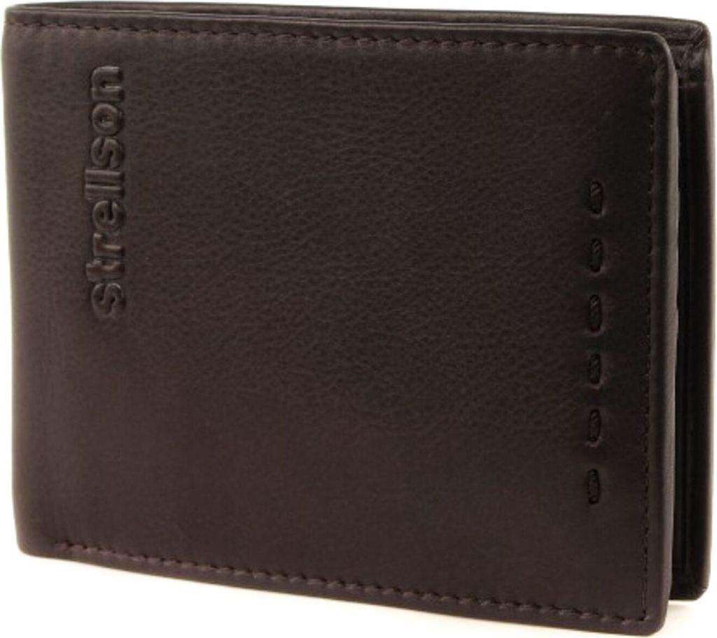Strellson Herren Geldbörse, echtes Leder - Oxford Circus Billfold H7, 9,5x12x2,5cm (HxBxT) Braun