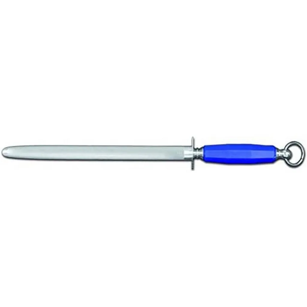 Ambrogio Sanelli - Supra - Linea professionale in acciaio Nitro-B - Acciaino ovale cromato con grana fine, 30 cm
