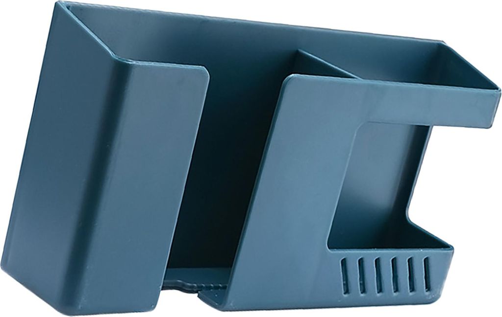 Wandmontage Organizer Robus ABS -Kabelschlitz Einfacher stilvoller Einfach zu installieren Remotehalter fš¹r Schlafzimmer Wohnzimmer Blau