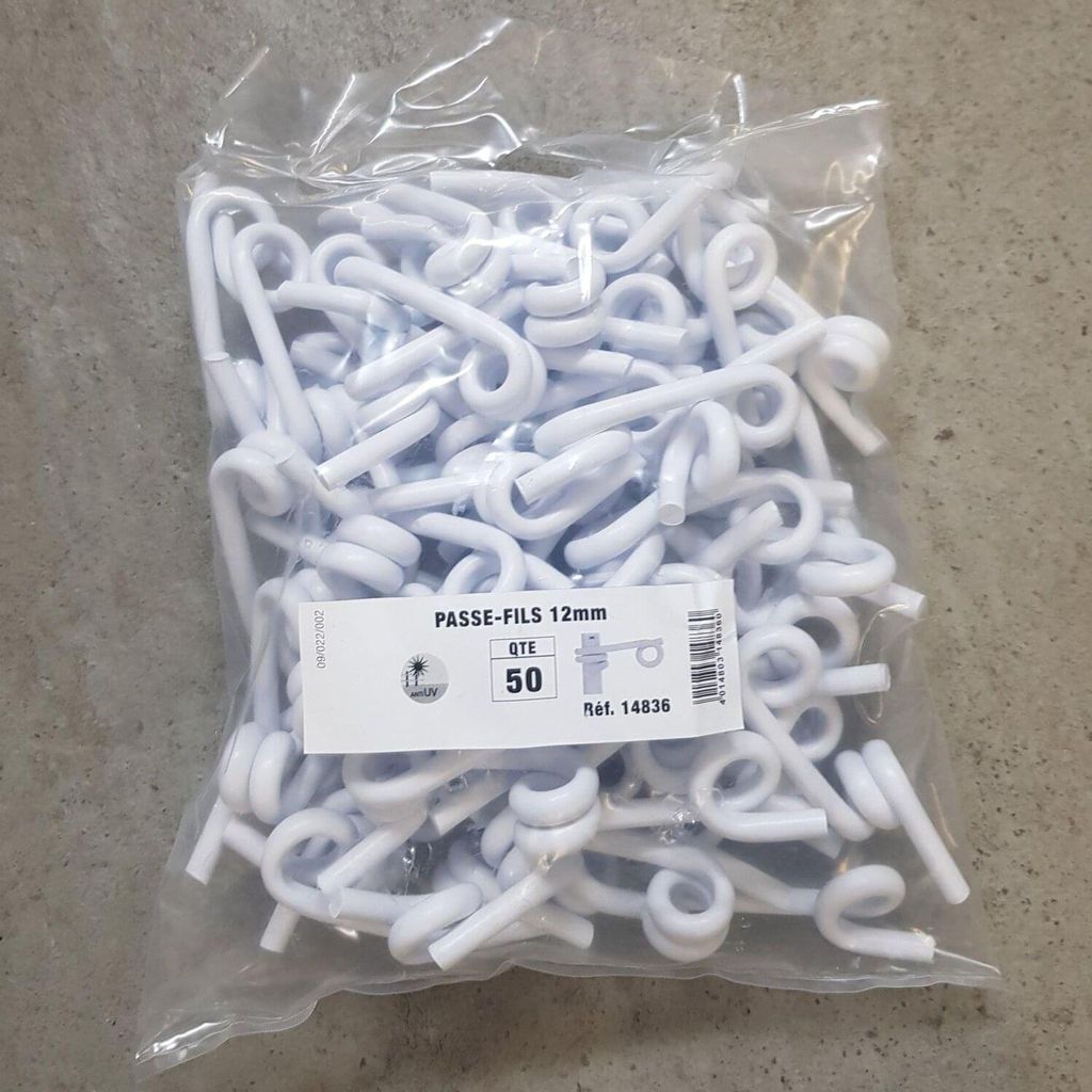 horizont Kunststofföse für Litze |12 mm | 50 Stück im Beutel