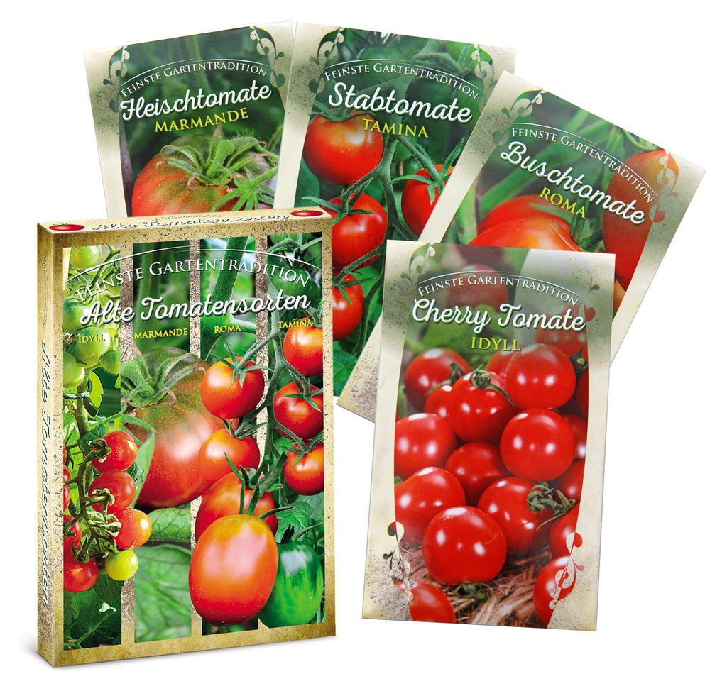 Artikelbild 1 von 'Alte Tomatensorten Set [MHD 01/2027]' aus der Kategorie Gemüsesamen-Sets