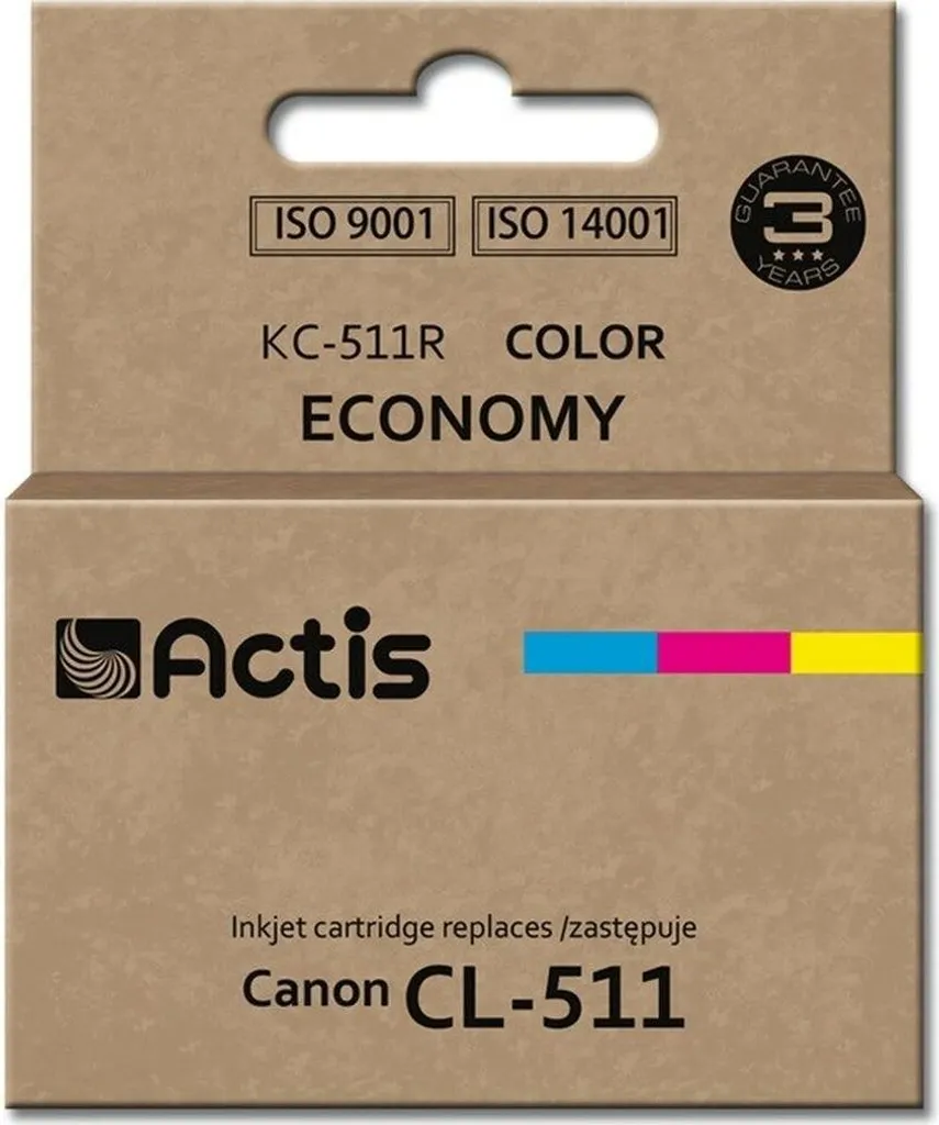 Cartouche d'encre couleur Actis KC-511R pour imprimante Canon série Pixma