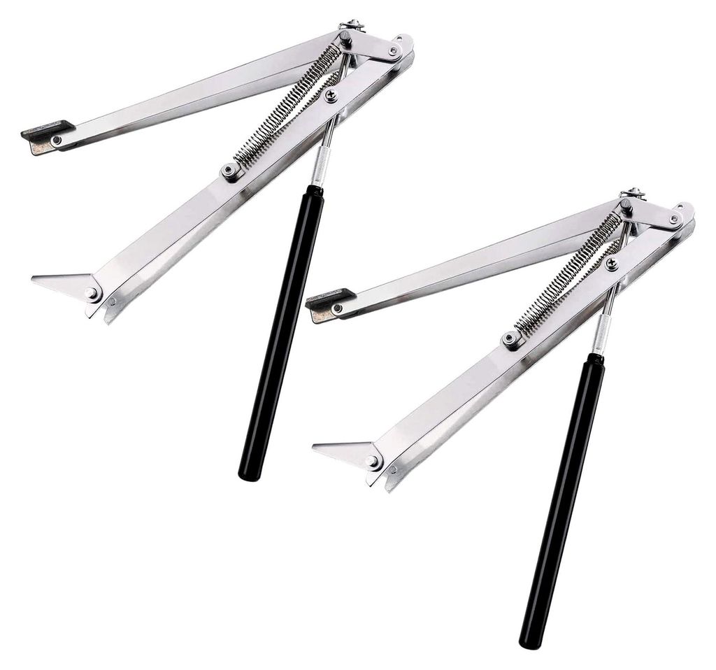 2×Automatischer Fensteröffner für Gewächshäuser mit 14 kg Hubkraft und doppelter Feder, Hubhöhe 45 cm