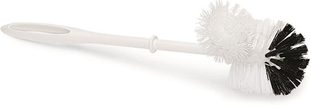 Toiletborstel, 38 cm, wit, met randreiniger Productafbeelding 