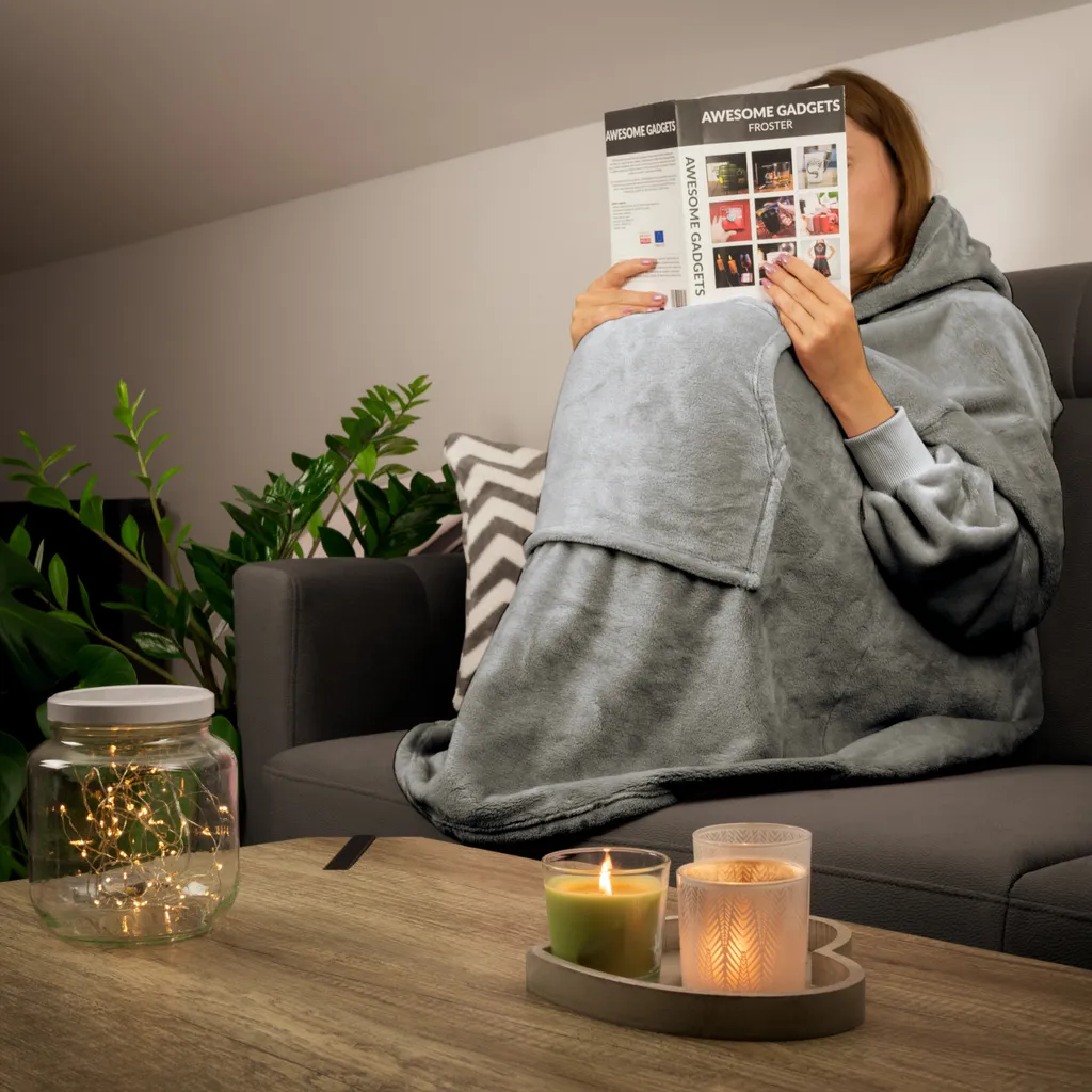 Camicetta Coperta Oversize da Viaggio | Cuscino Pelliccia Polacca - 9
