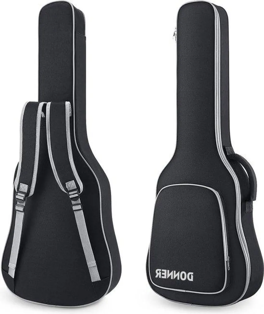 Housse de transport noire 39 pouces pour guitare électrique et concerts