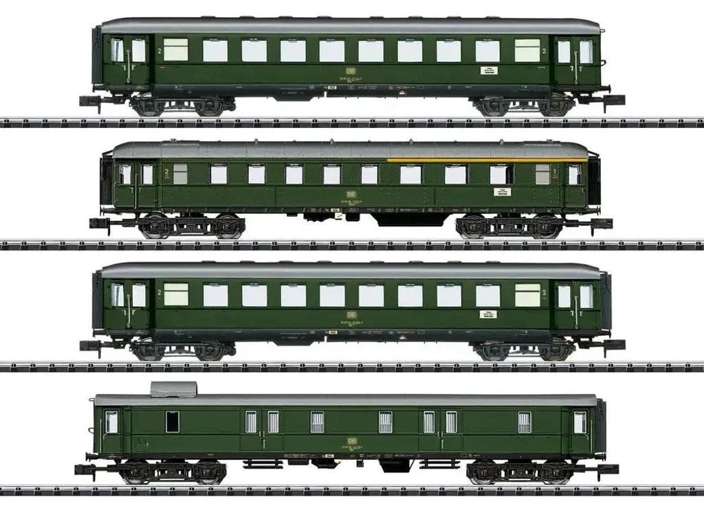 Équipez votre Réseau N avec la Voiture Trix 18709 Verte 1/160ème