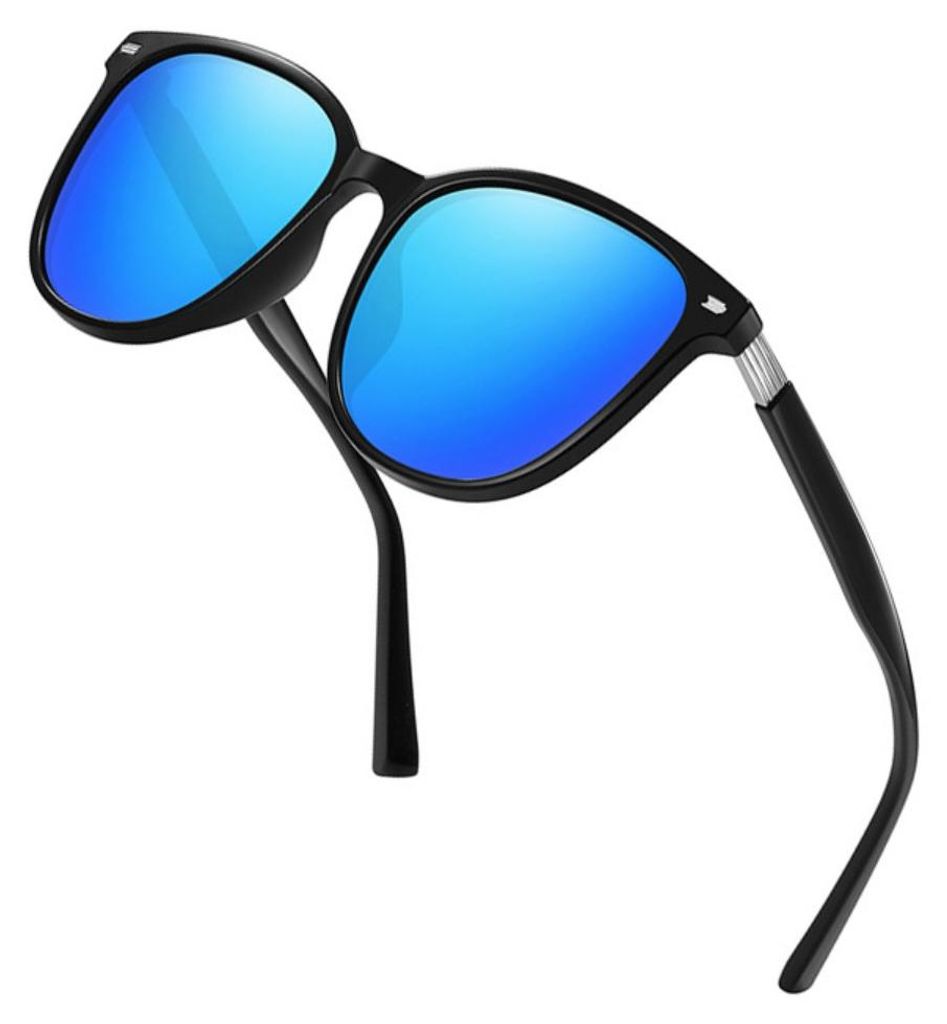 INF Polarisierte Oversize Sonnenbrille PC+TAC 15.4x13.1cm für Auto Blau