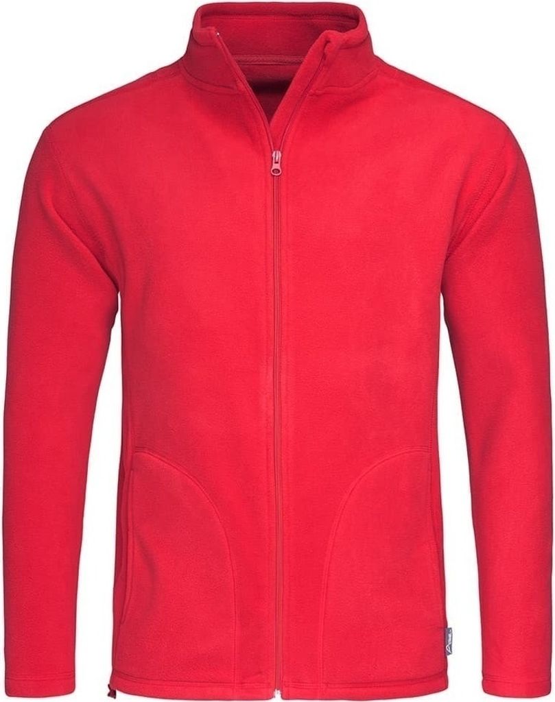 Stedman - Fleece Durchgehender Reißverschluss für Herren - Aktiv AB292 (M) (Scharlachrot)