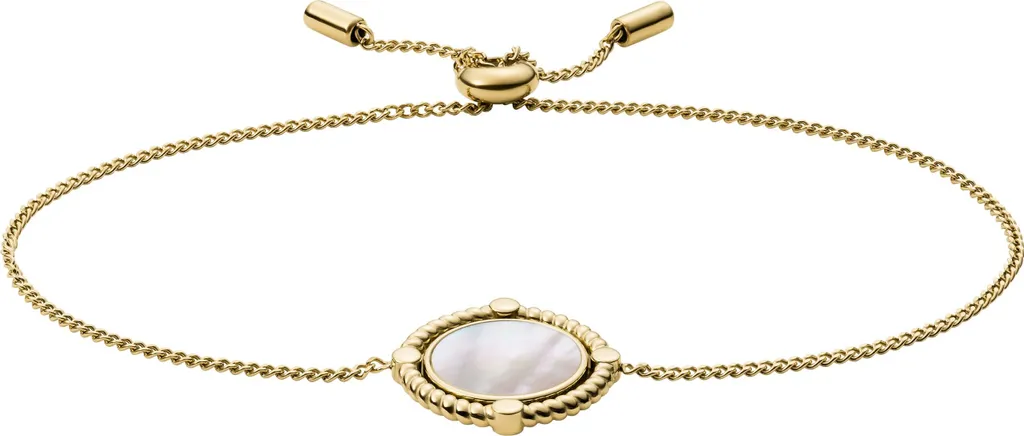 Bracciale Fossil JF03799710: Tendenza Gold e Madreperla per Lei