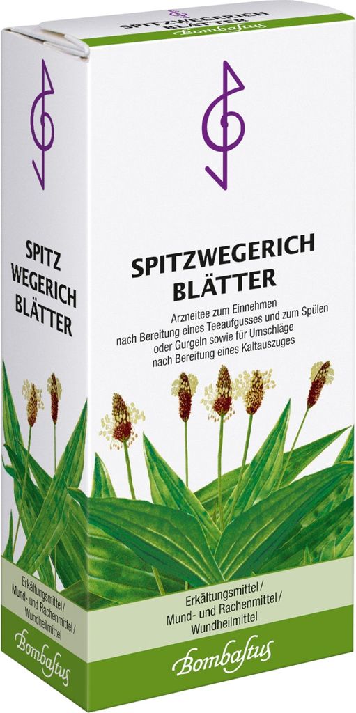 Bombastus Spitzwegerichblätter Erkältungsmittel / Mund- und Rachenmittel / Wundheilmittel, 75 g Tee