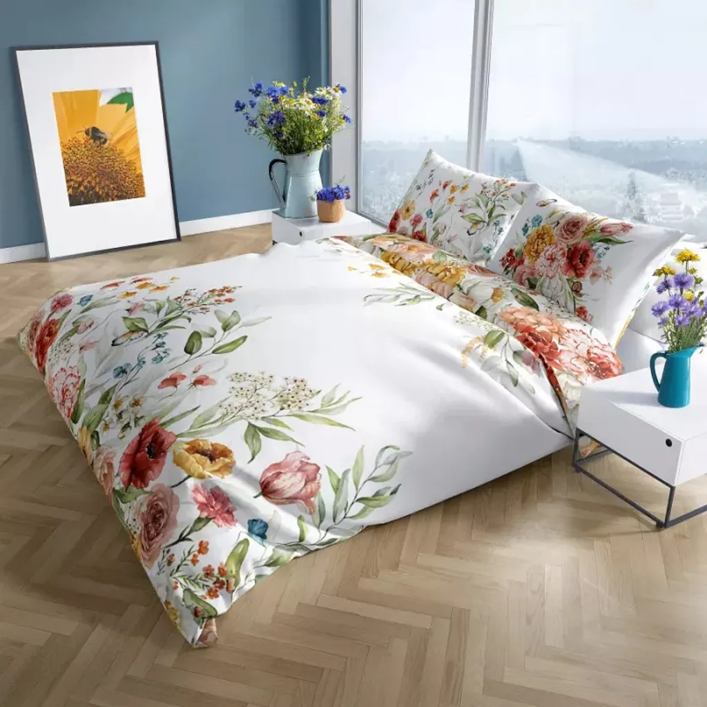 Set Letto 160x200 Nobile Krista Raso Cotone: Lusso e Design per Camera