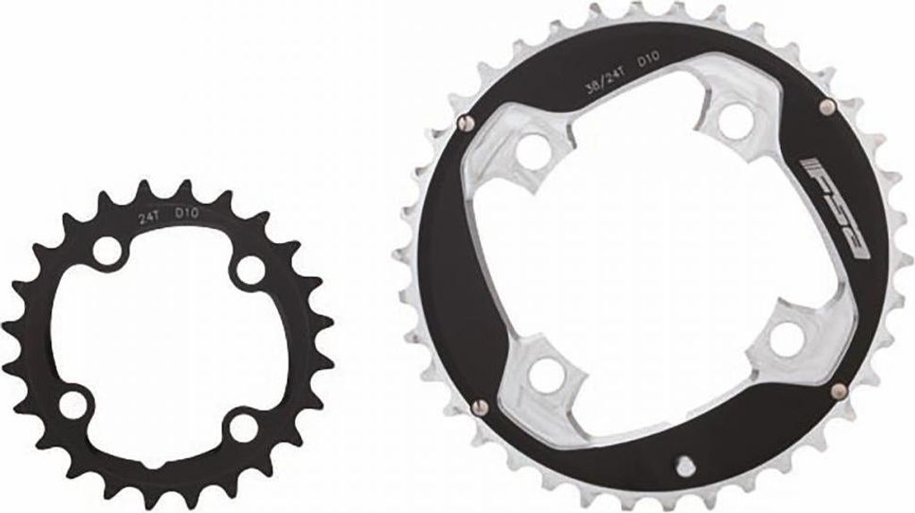 FSA MTB Kettenblatt SL-K/Afterburner 96 mm x 38 Zähne Schwarz - 4-Arm ABS