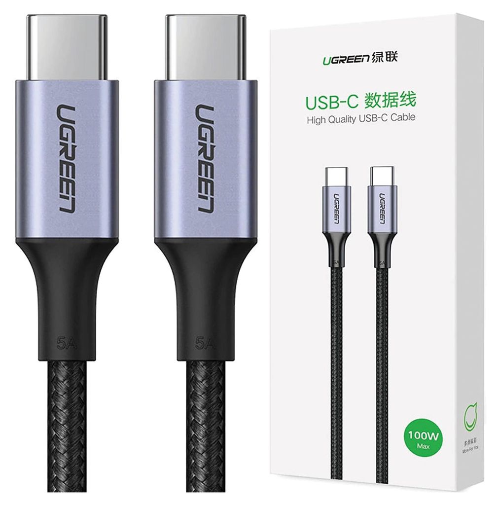 Cavo Usb-C Do Usb-C Ugreen Us316, 100W, 1,5M (Czarny) Immagine del prodotto 