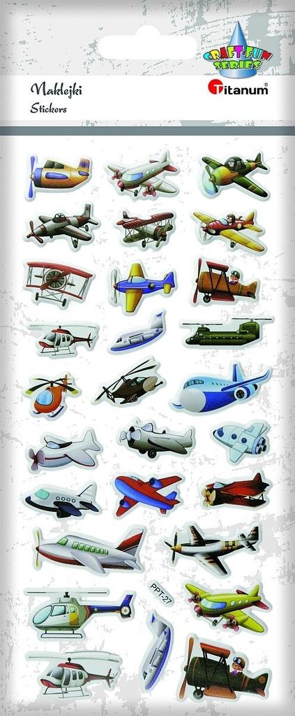 3D-Aufkleber von Flugmaschinen Titanum Craft-Fun Series