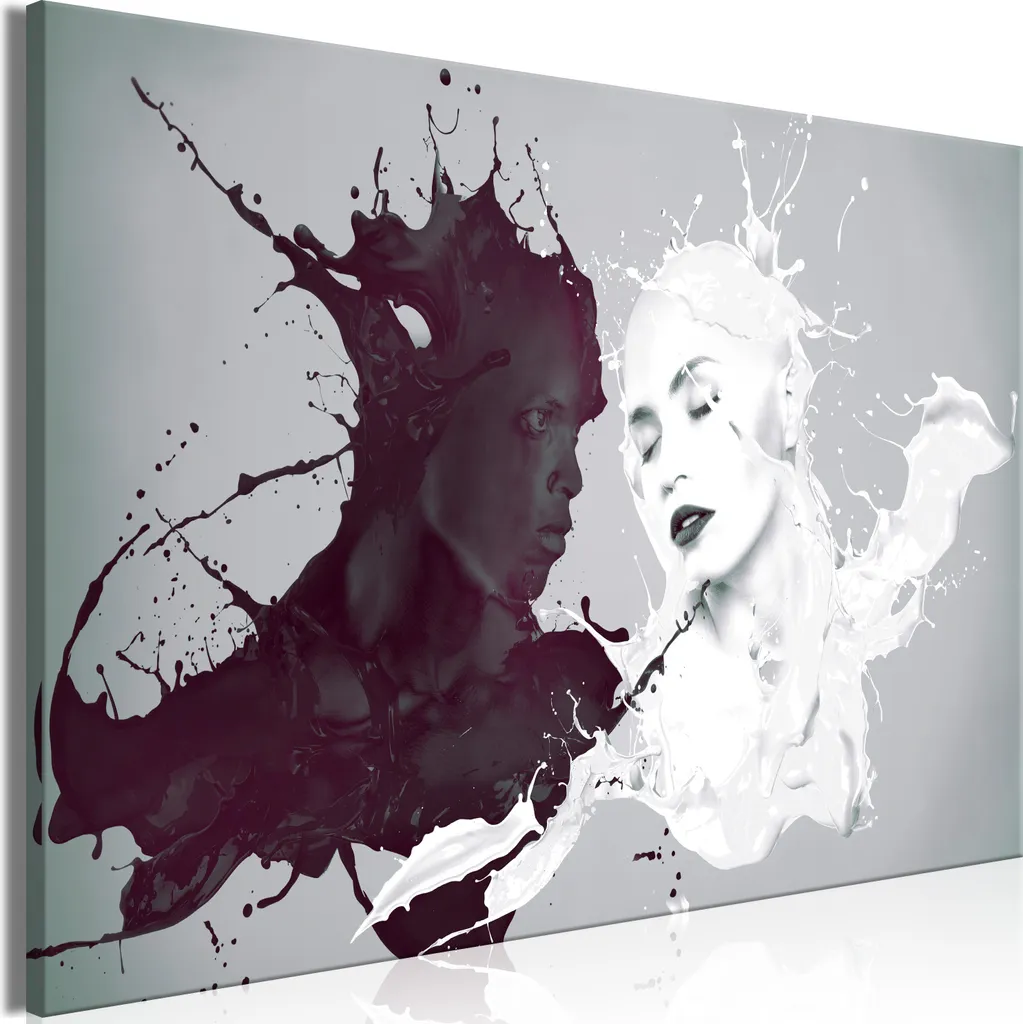Arredo Parete Quadro su Tela Persone Opposto 120x80 - Design Moderno