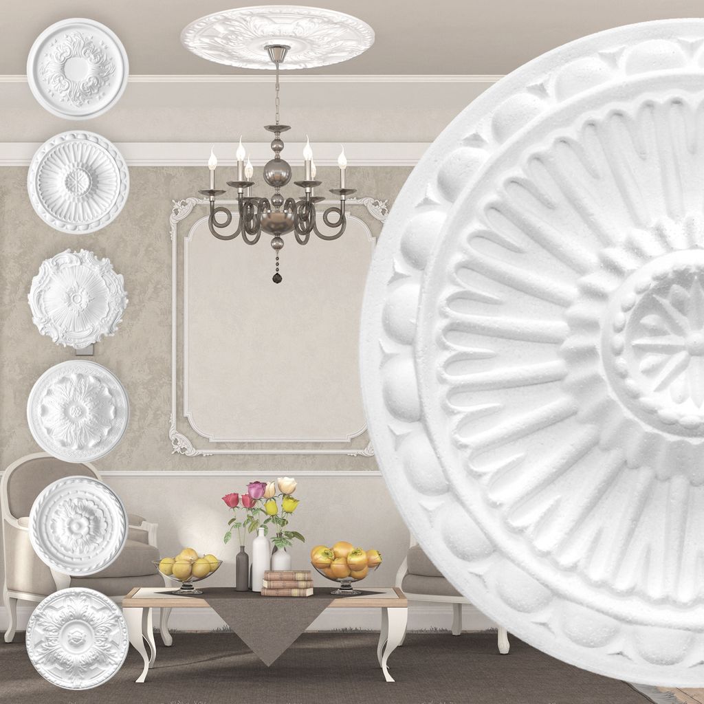 MARBET DESIGN Stuckrosette aus EPS Styropor - Deckenrosette Produktbild 