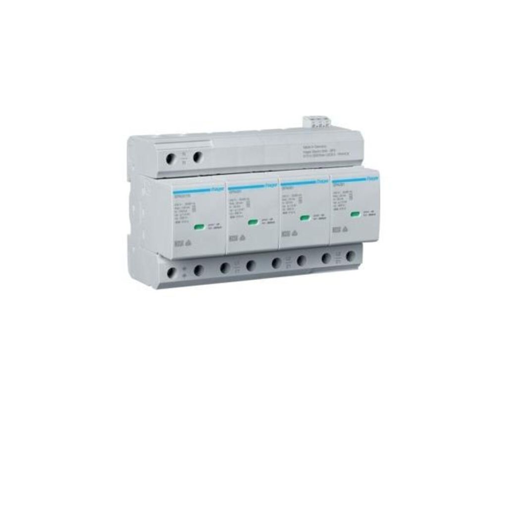 Hager Kombiableiter SPA801 T1+T2 4P Uc 350V Iimp 25kA