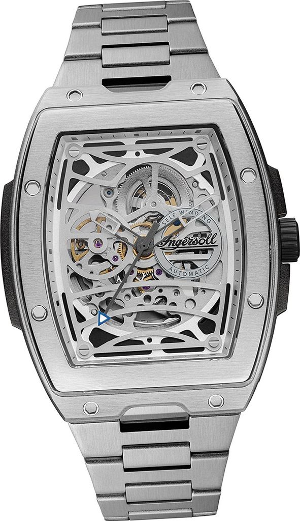 Ingersoll Edelstahl Herren Uhr Analog Elegant Armbanduhr silber D2UIN12310