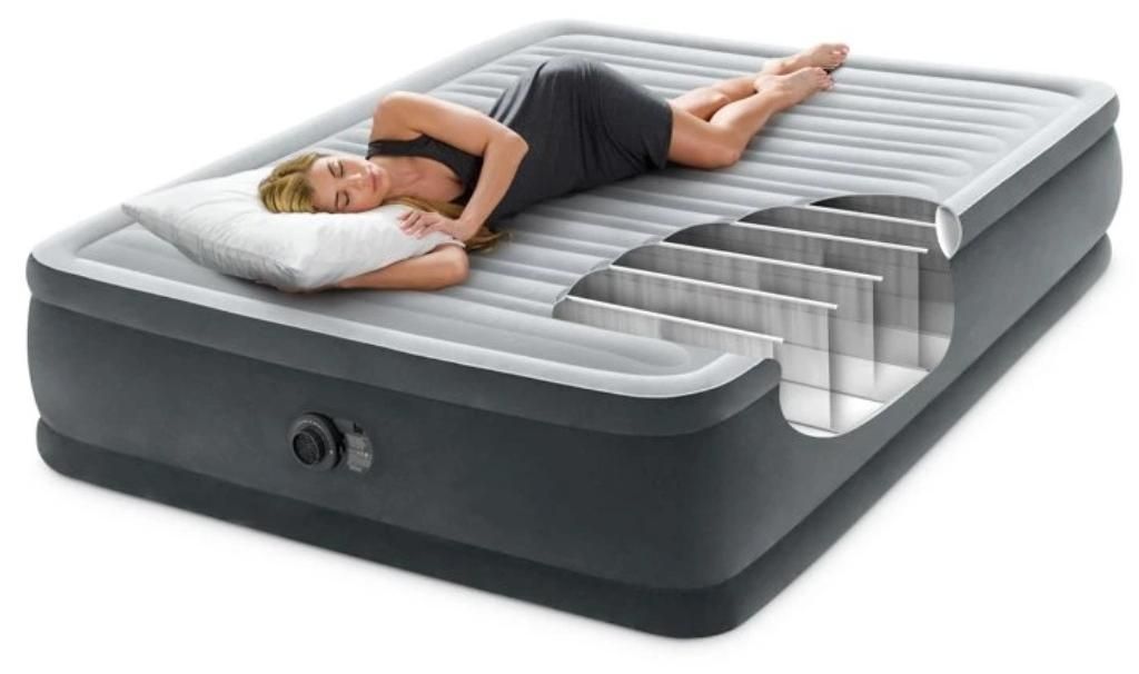 Materasso letto gonfiabile 203x152cm con pompa DELUXE Immagine del prodotto 