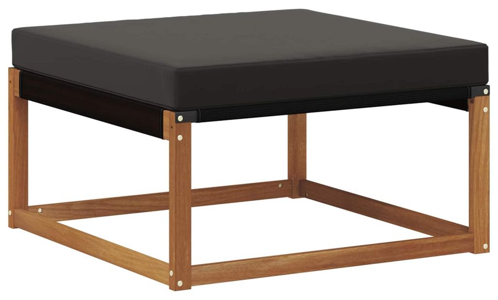 vidaXL Outdoor-Fußhocker Massivholz Akazie Natur