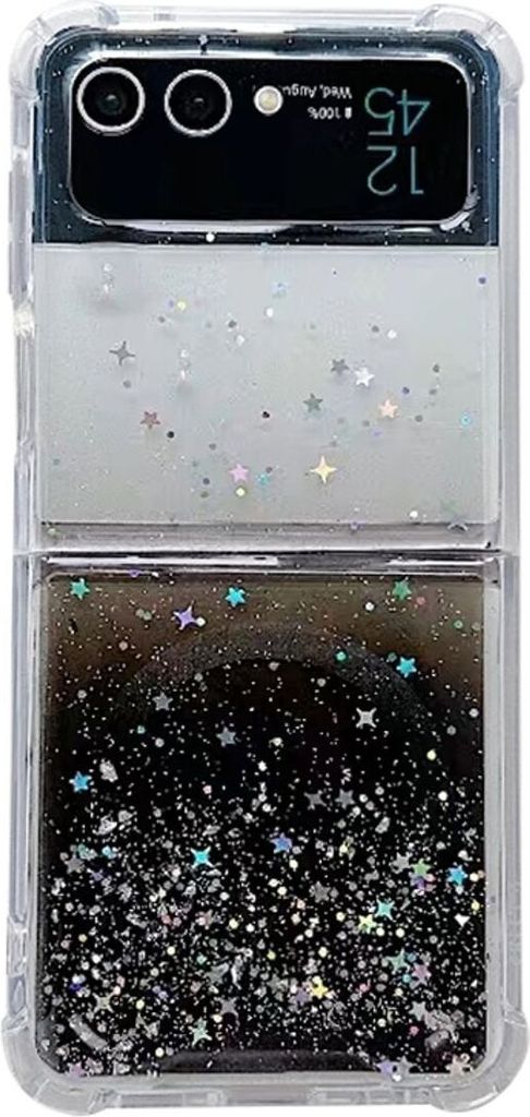 König Design Hülle kompatibel mit Samsung Galaxy Z Flip5 Kunststoff Soft Handyhülle - Handy Case Schwarz