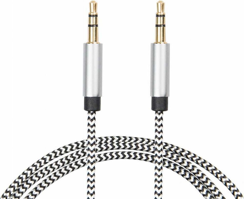 Vayox Klinkenkabel VA0161-1.5 | AUX 3,5 mm | 1,5m | Silber Produktbild 