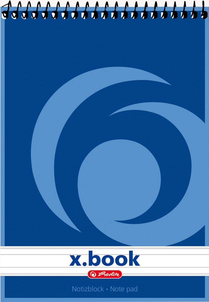notatnik spiralny herlitz x.book, DIN A6, 50 kartek, w Zdjęcie produktu 