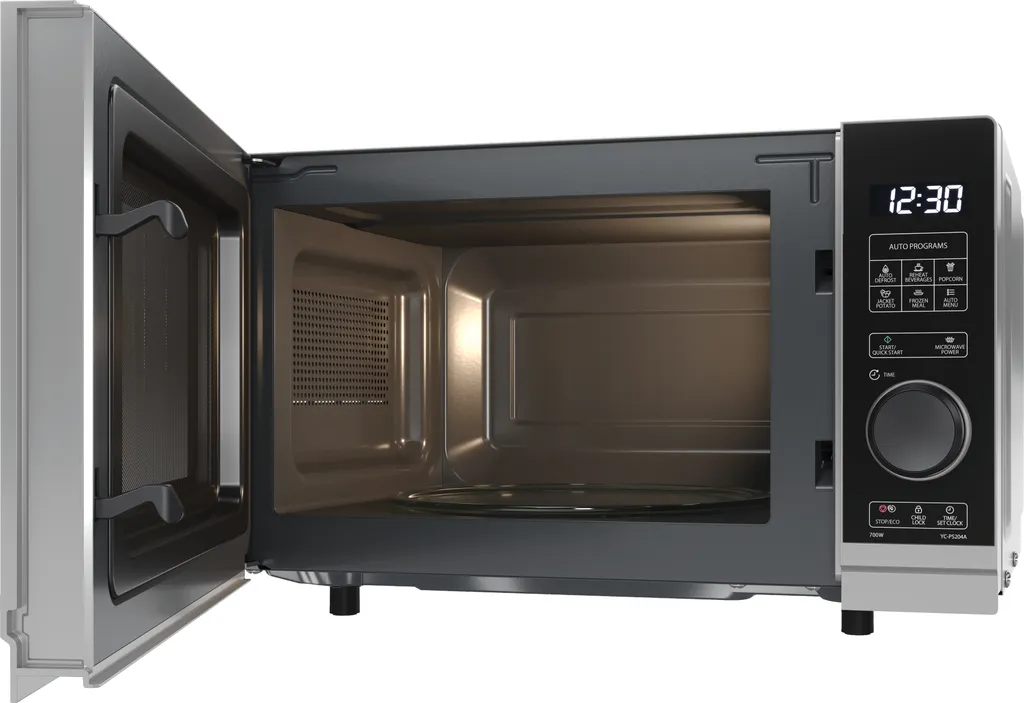 Sharp YC-PS204AE-S Micro-ondes 20L 700W Argenté Contrôle Semi-Numérique