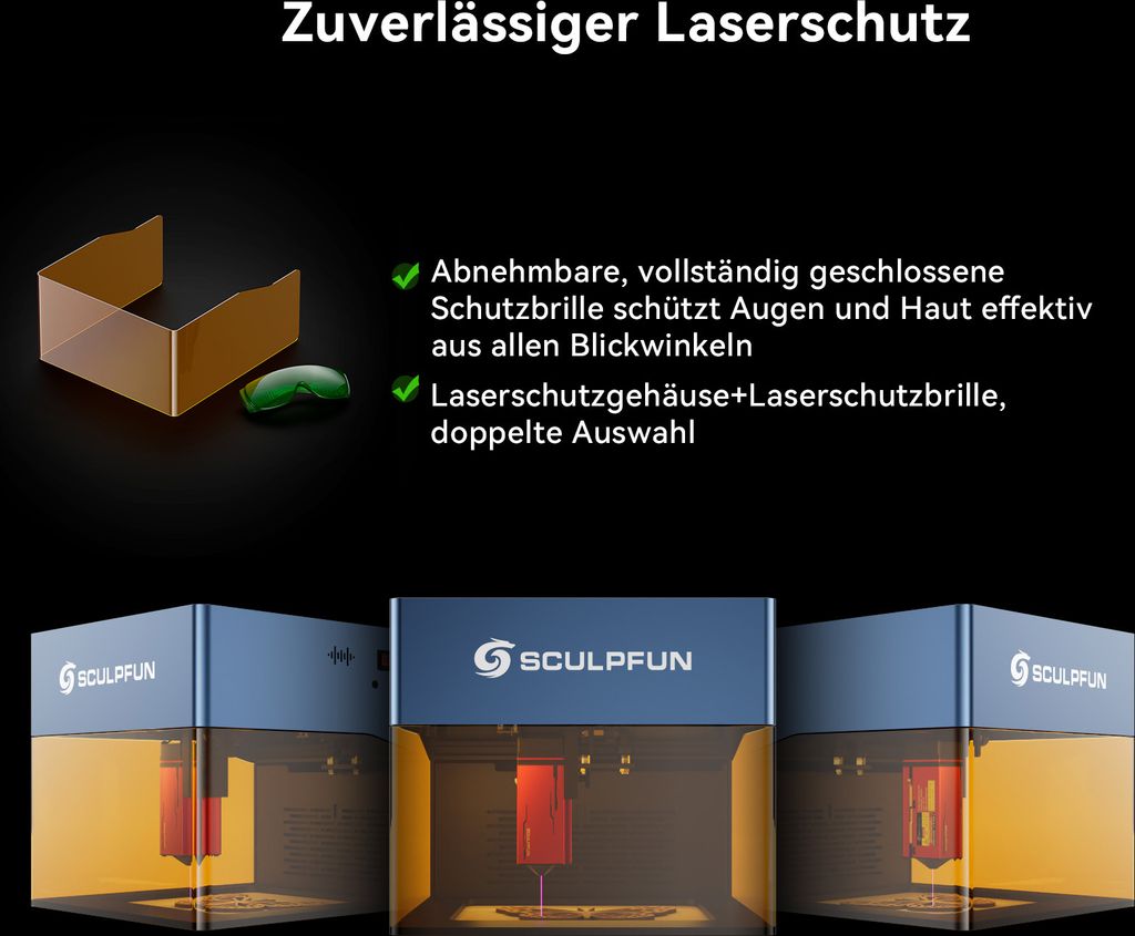 SCULPFUN iCube Pro 5W Graviermaschine mit Lightburn Produktbild 6