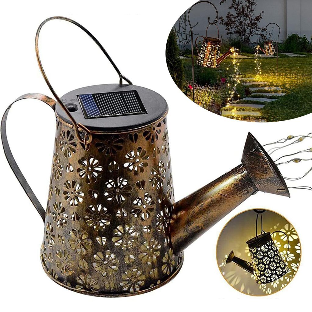 Solar Gießkanne mit Solarlampen für Außen, Solarlampen für Produktbild 