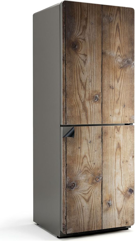 Natürliches Holzmuster – Magnetische Kühlschrank Abdeckung – Dekorfolie magnetisch Küche – Kühlschrank Magnet Deko – selbstklebende Mag...