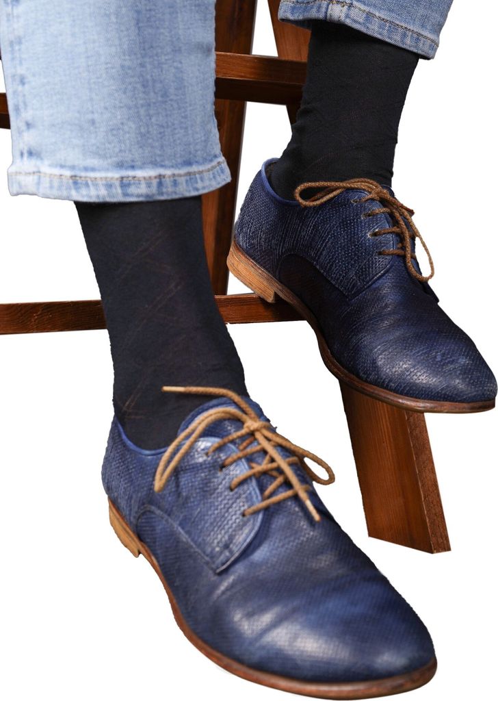 Herrensocken Modal Elegant mit Muster Schwarz 39-42 YOCLUB