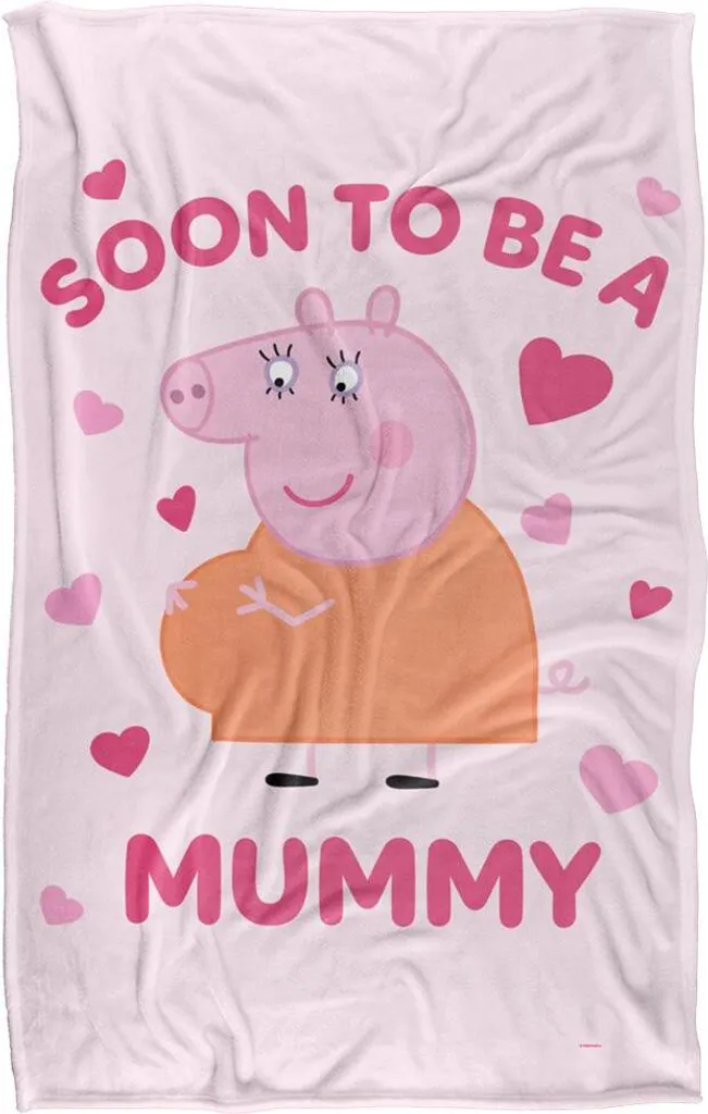 Plaid Peppa Pig TV15190 Blanc : Couverture Anti-Froid et Douce pour Enfant