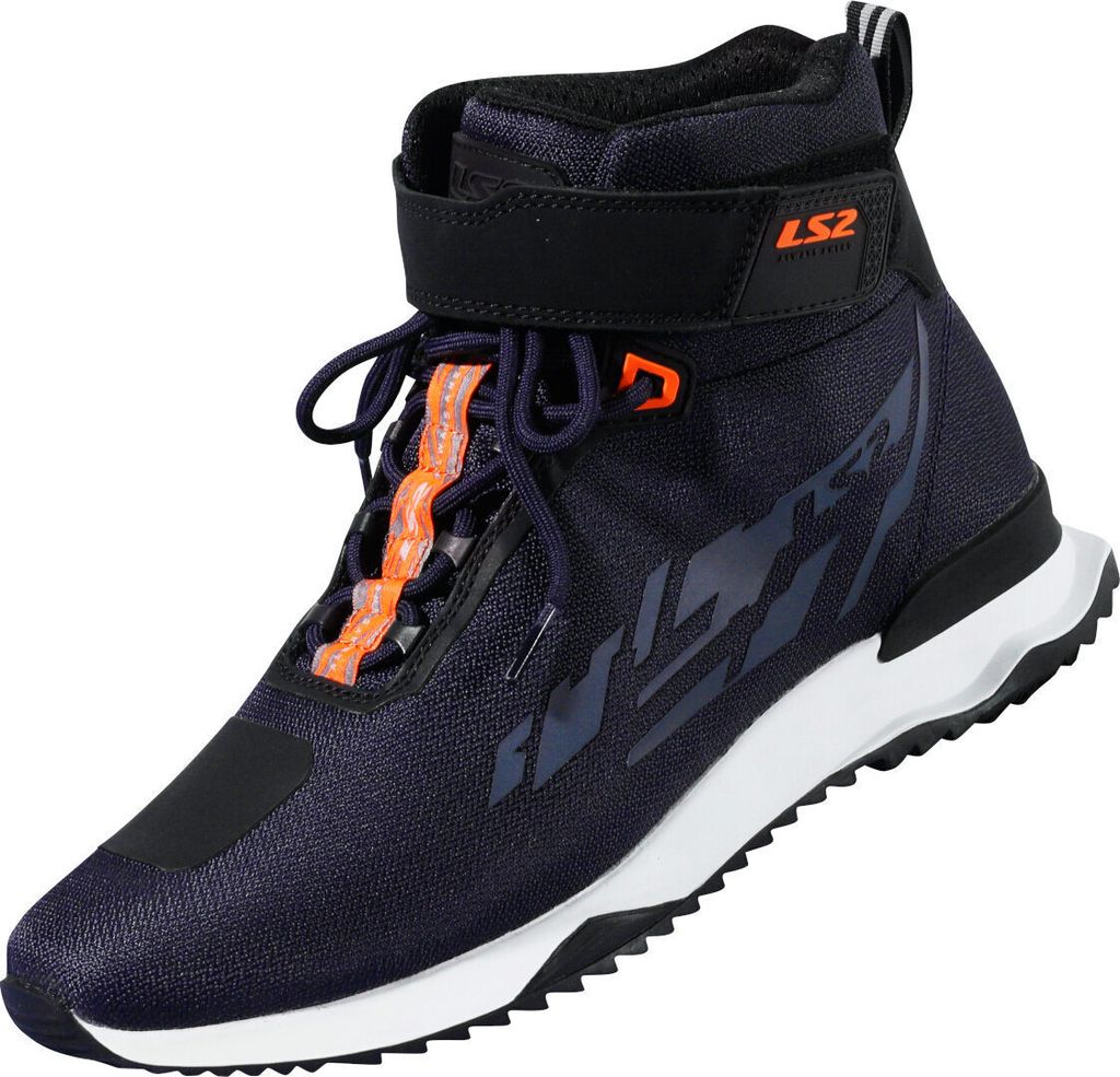 LS2 Acrux Motorradschuhe, blau/orange, 46