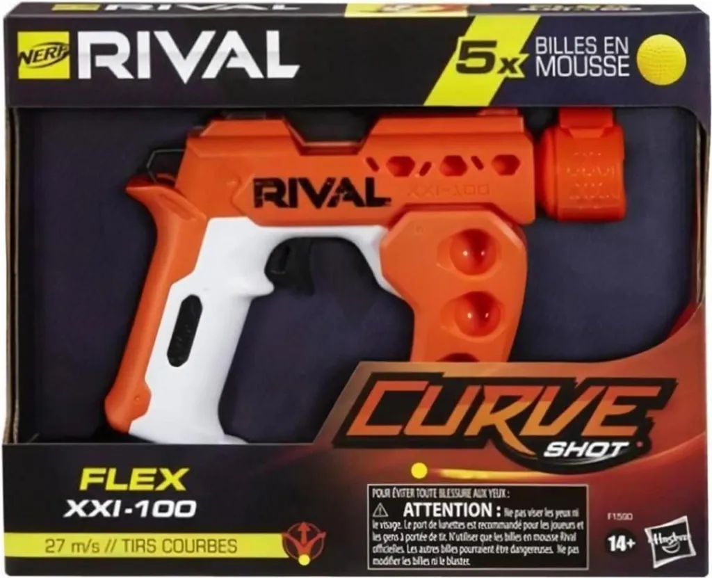 Blaster Nerf Rival Flex XXI-100 pour Compétition et Entraînement de Tir