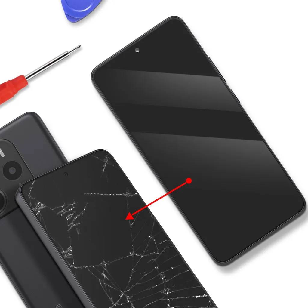 Écran AMOLED Xiaomi Redmi Note 14 5G Clappio avec châssis central - 3